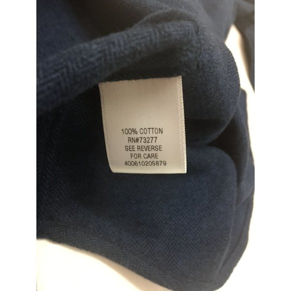 Men Croft & Barrow Blue Long Sleeve Button Down Cotton Top Shirt Size M Medium - Picture 10 of 15